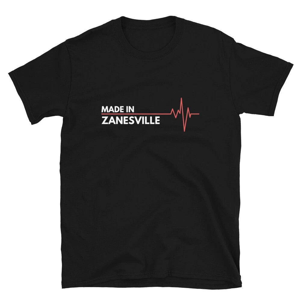 Made In Zanesville Ohio Hometown City Of Birth T-Shirt