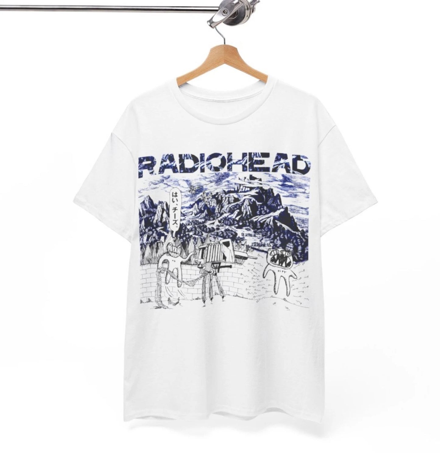 Radiohead Shirt, Radiohead Tee  Radiohead Graphic Tshirt  Vintage Band Tee