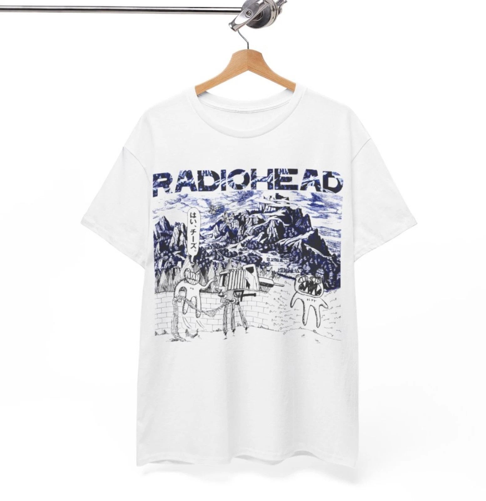 Radiohead Shirt, Radiohead Tee  Radiohead Graphic Tshirt  Vintage Band Tee