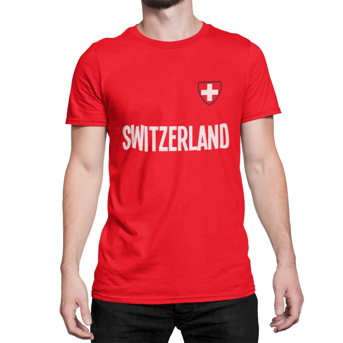 SWITZERLAND World Cup 2026 Design T-Shirt Football  Country name World Shipping