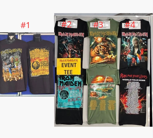 Run For Your Lives World Tour 2026 T-Shirt Heavy Metal Rock Band Reprint
