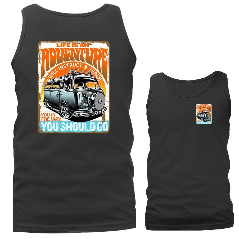Life's an Aventure Classic Van Vintage Custom Vehicle Car Automobile Tank Top