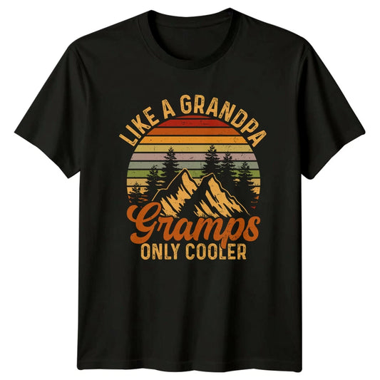 Like A Grandpa Gramps Only Mens T-Shirt Grandpa Family Fathers Day Gift For Him