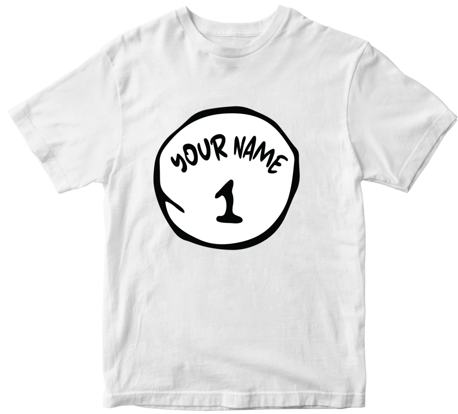 Personalised Custom Your Name t shirt Thing One 1 Thing Two 2 Funny book day top
