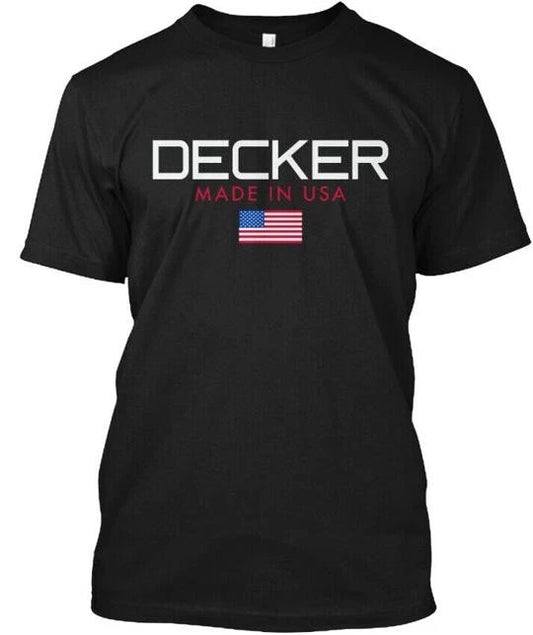 Decker Made In Usa T-Shirt in the USA Size S to 5XL
