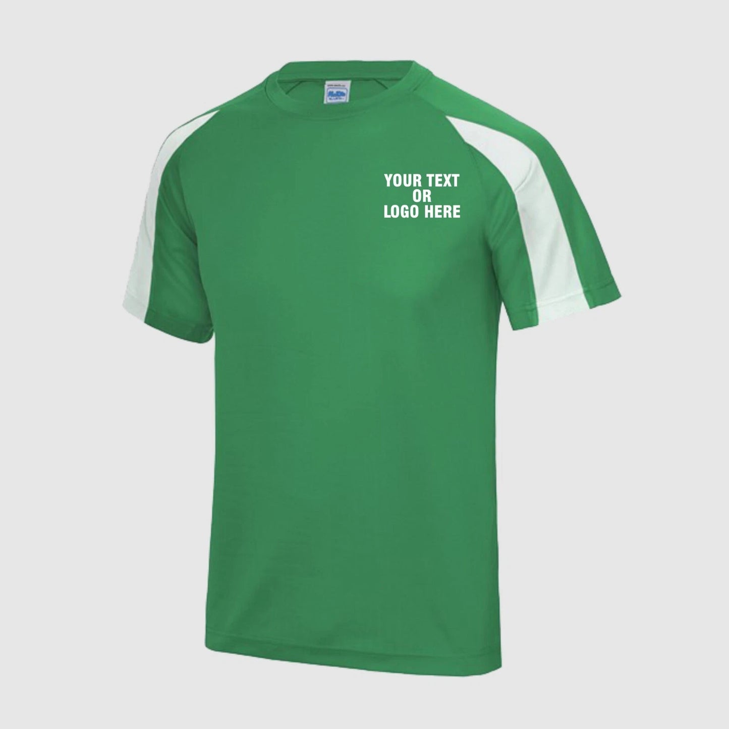 Custom Printed Personalised T-Shirt Your Text Cool Contrast Wicking Sports T Top