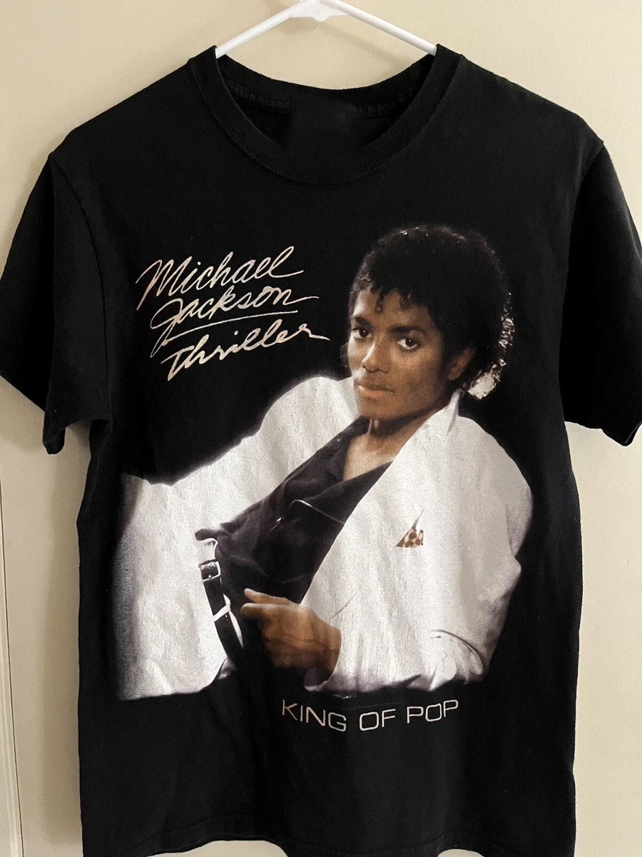 Vintage Michael Jackson Thriller King of Pop Hanes Heavyweight T