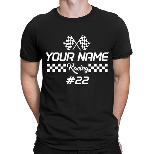 Personalised Racing Your Name Number Race Dirt Bike Mens Womens T-Shirts #NED