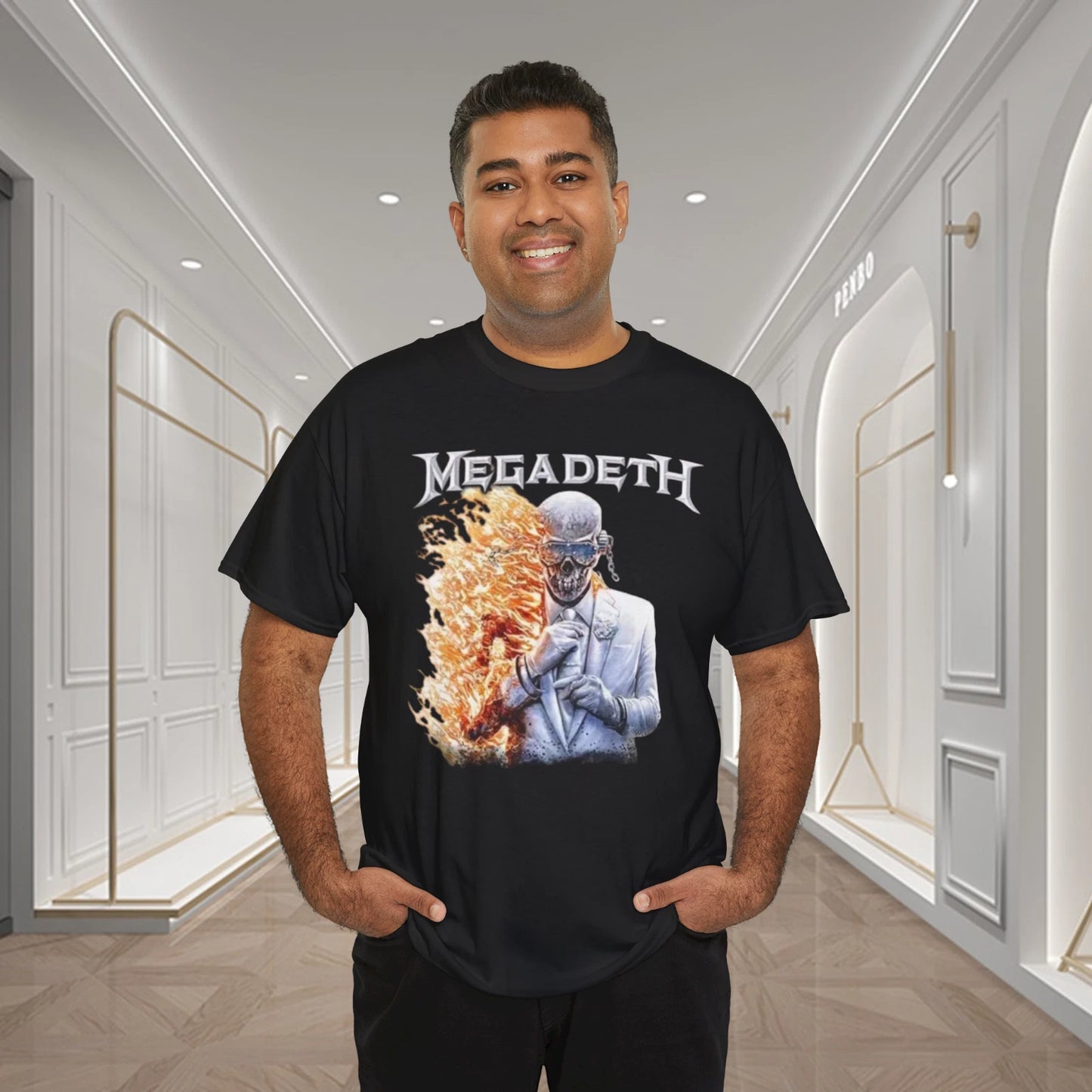 Megadeth Flame Vic Gildan Unisex Merch T-Shirt