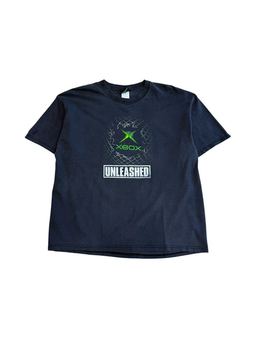 Vintage 2001 XBOX Unleashed Brute Force Promo Tshirt Size XL