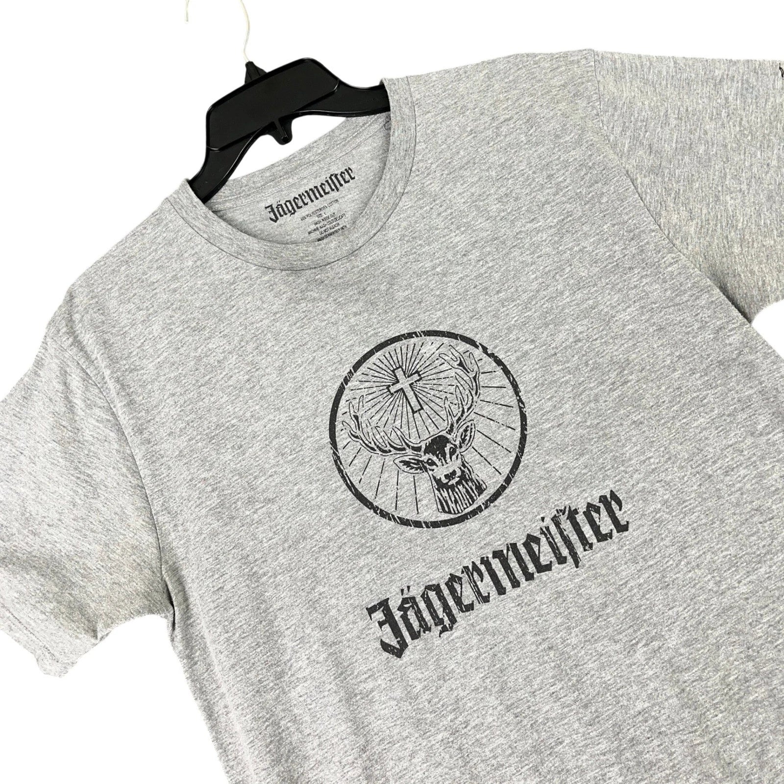 Jagermeister Graphic T-Shirt Mens L Logo Front 13 Back Casual Barwear Tee