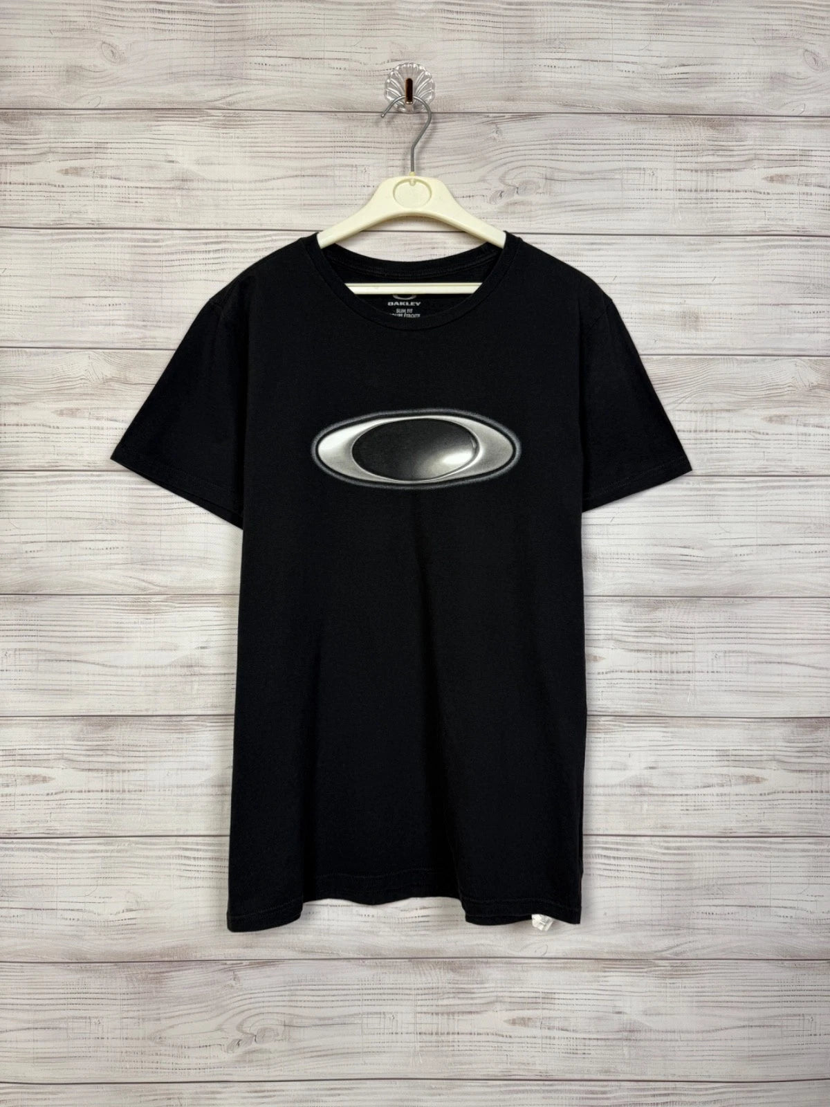 Oakley Big Logo Tee Black Minimal Streetwear Y2K Style