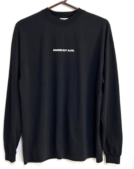 Scared But Alive Black Crew Shirt Pullover Size XS Streetwear Sweatshirt