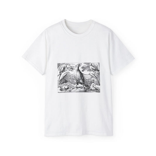 Birds Forest Line Art Eagle Vintage Retro | Custom Graphic T-Shirt