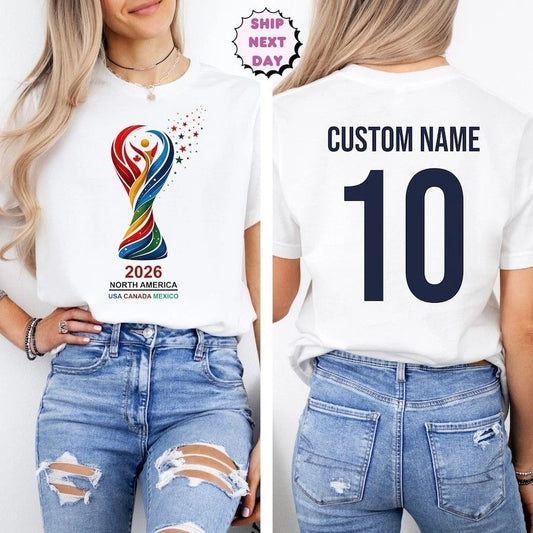 2026 World USA Custom T-Shirt, Soccer Cup Fan Tee, Soccer Fan Shirt