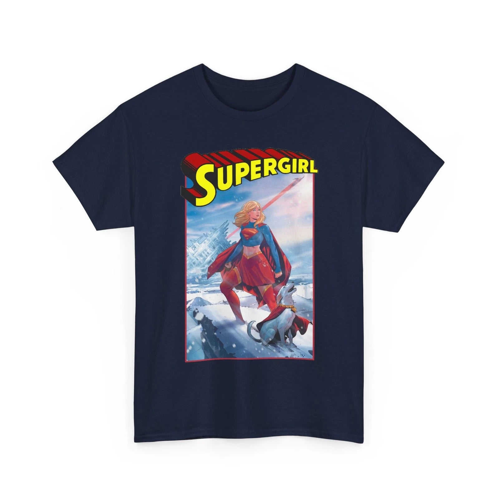 Supergirl & Krypto T-Shirt Superman DC Comics Retro Vintage-Style Tee 2026 Movie