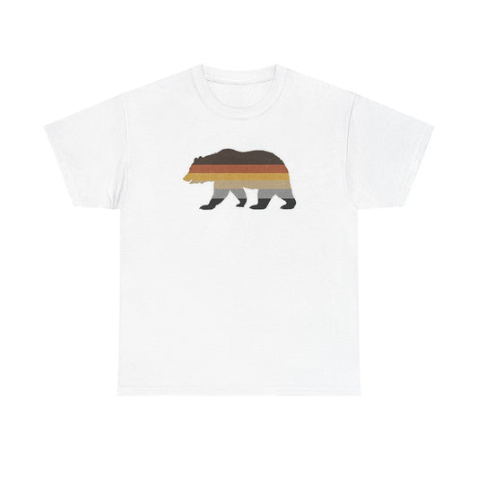 Retro Striped Bear Pride T-Shirt | Vintage Bear Pride Tee