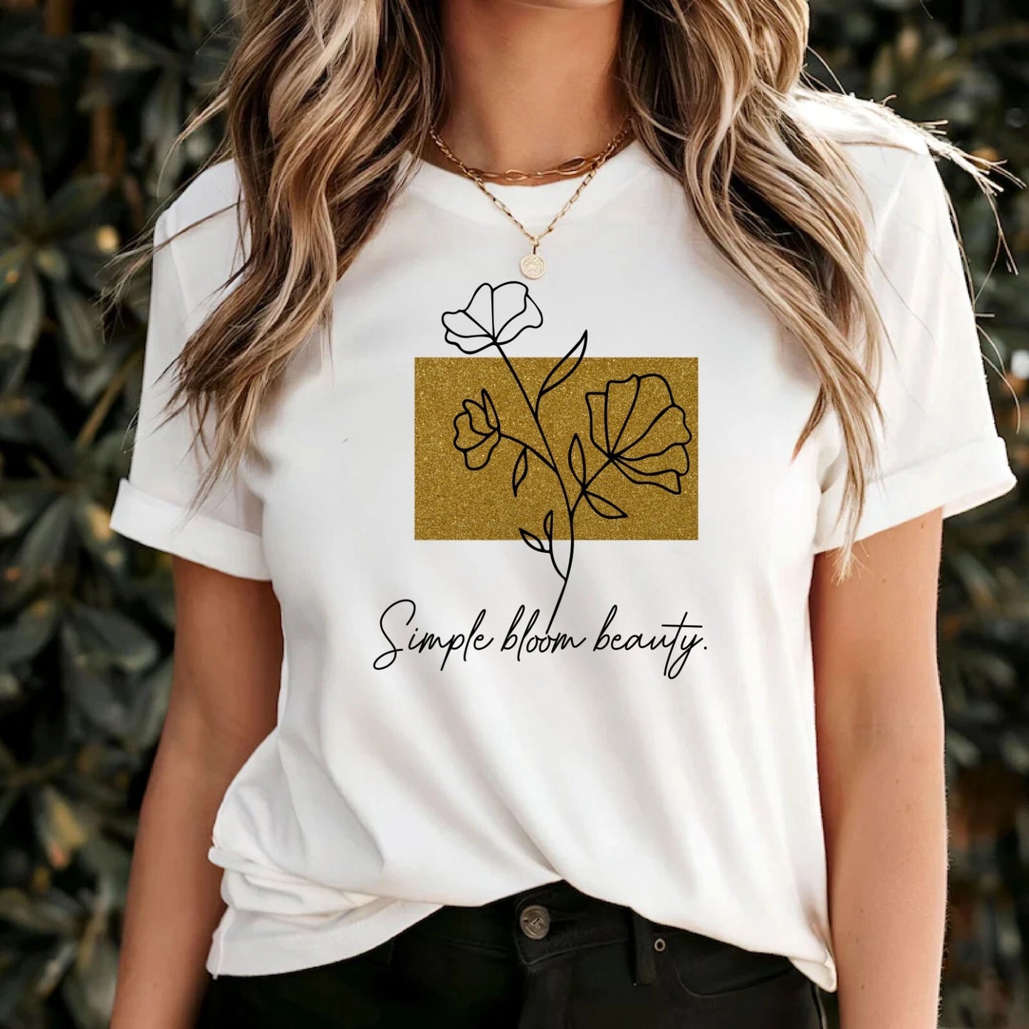 Premium Classic T-Shirt for Mens & t-shirt for women, Simple bloom beauty