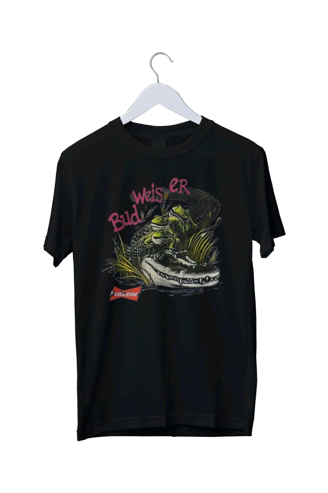 Vintage Budweiser Gator Frogs Graphic T-Shirt Unisex T-Shirt S M L XL 2 3 4 XL