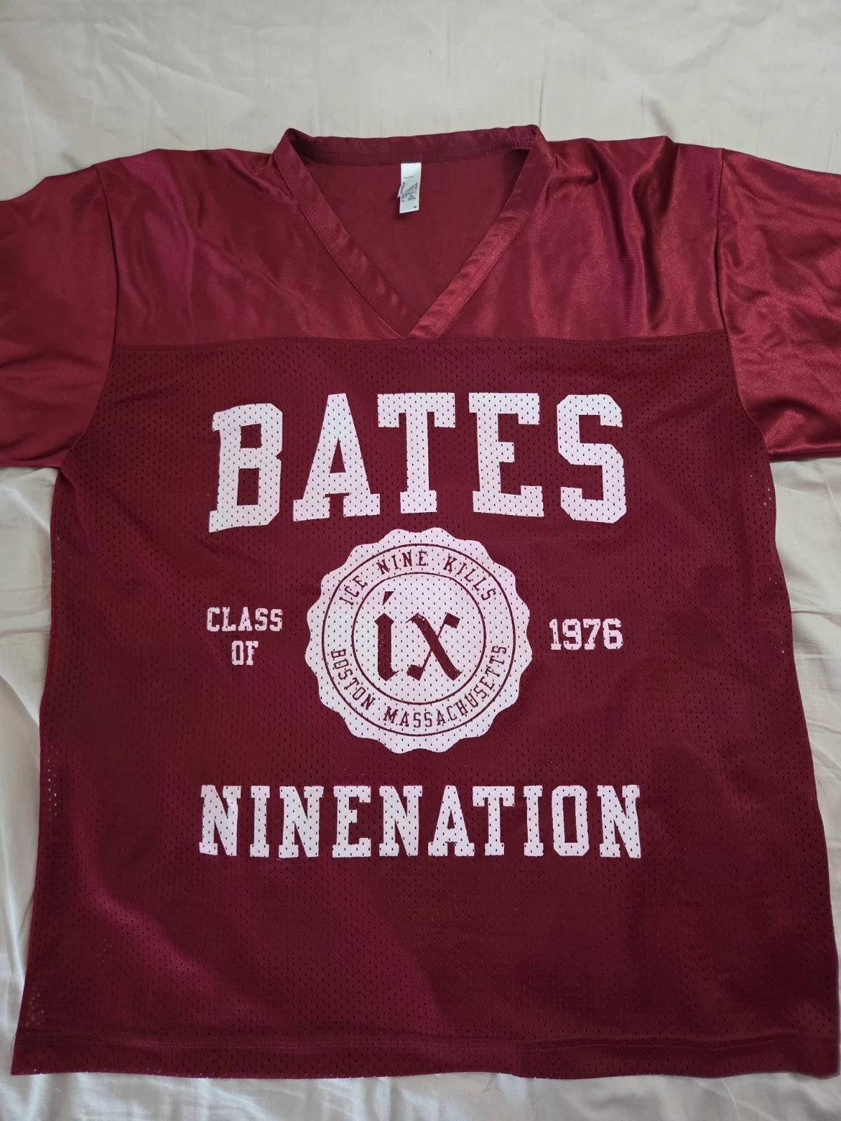 Ice Nine Kills Bates Soccer Football Mesh Jersey Medium Red
