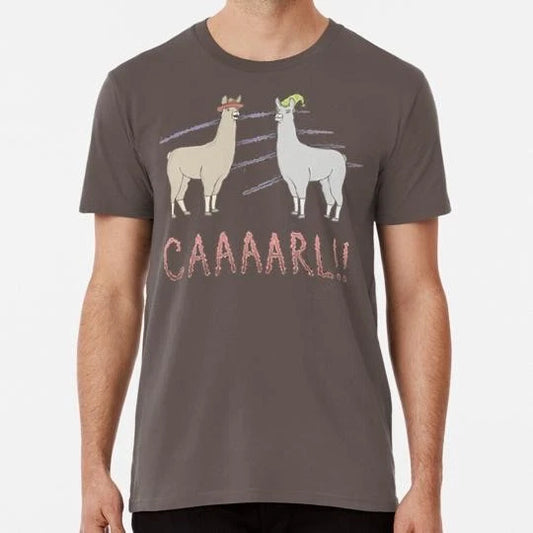 Llamas with Hats Carl! S to 5XL Made in the USA T-Shirt