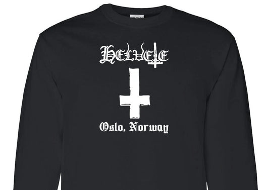 Helvete Long Sleeve T-Shirt black metal Mayhem