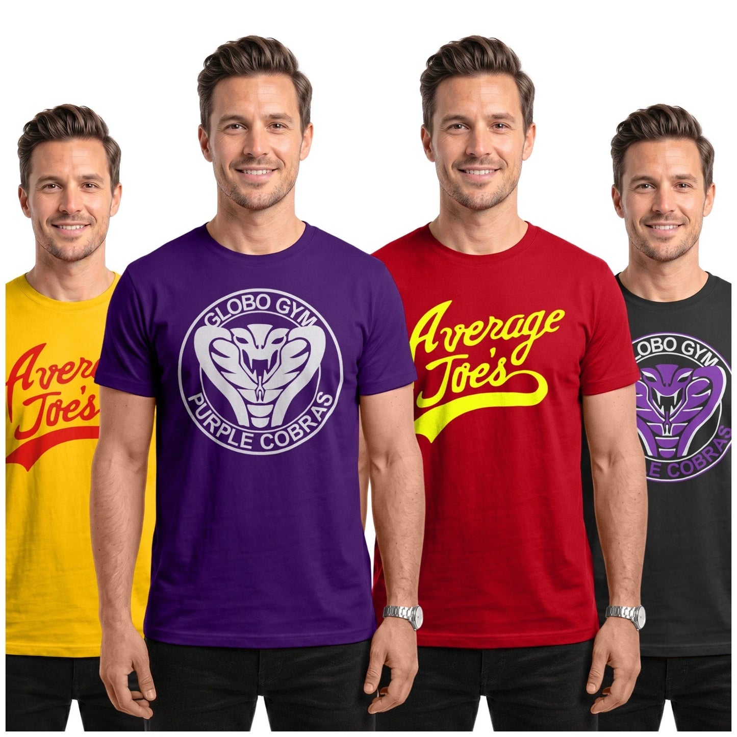 Dodgeball Inspired T-Shirts | Average Joe's Gym Movie Purple Fancy Dress Tee