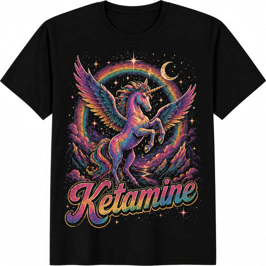 Ketamine Horse Funny Meme Graphic Gift Idea Unisex T-shirt