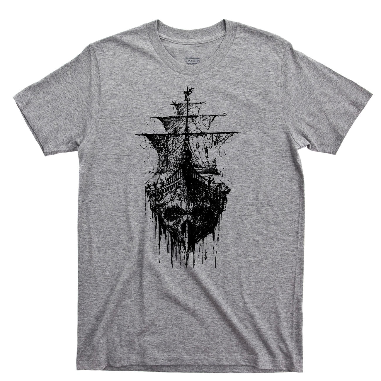 Pirate Life T Shirt Tattoo Buccaneer Booty Treasure Eye Patch Sail Ocean Sea Tee