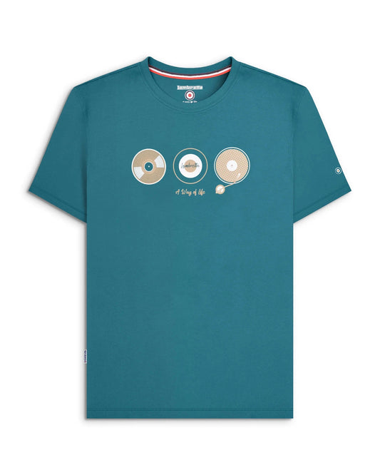 Lambretta Mens Vinyl Tee BNWT