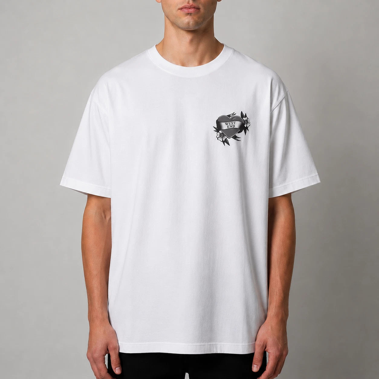 OVO White West End Heart Exclusive Tee Shirt - Large - New