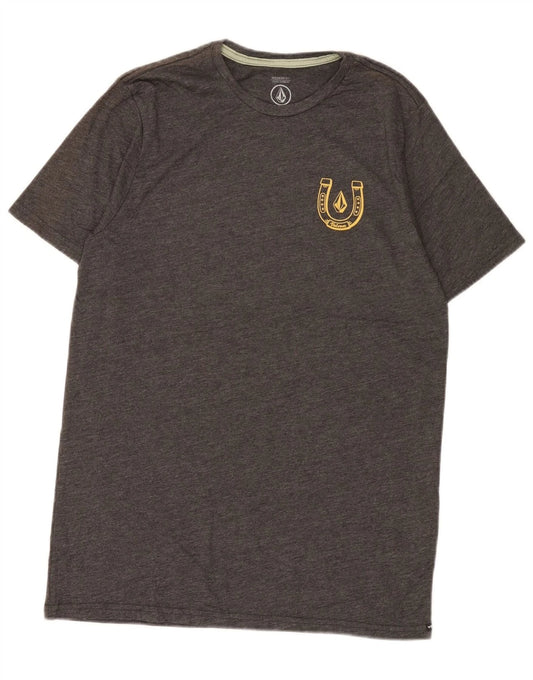 Volcom Mens Modern Fit Graphic T-Shirt Top Medium Grey Cotton AC11