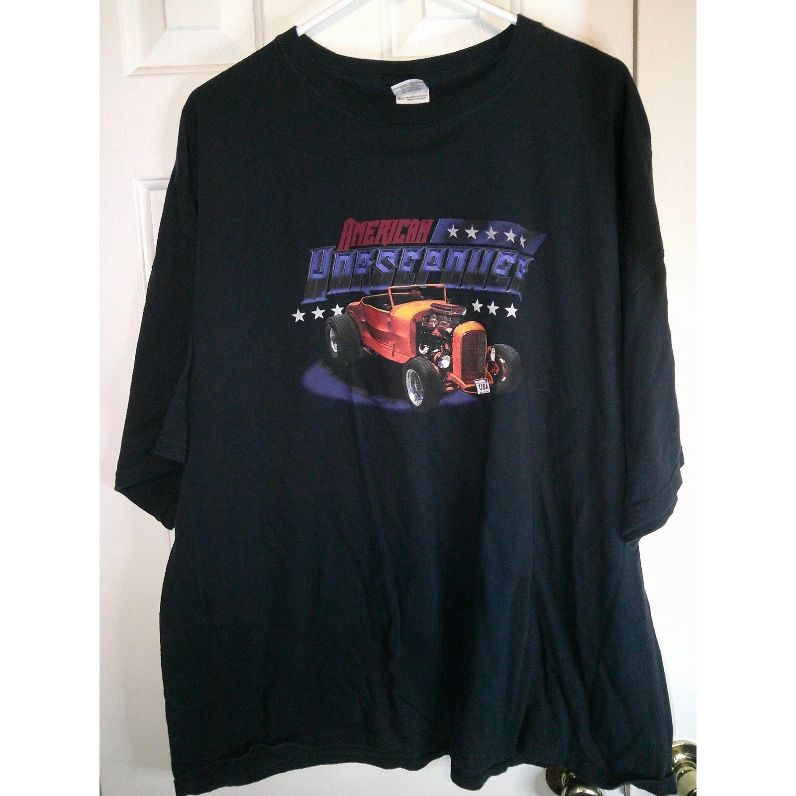 Gildan American Underdog Hot Rod Car Graphic T-Shirt 3XL