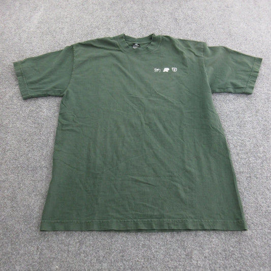 AP Shirt Mens Medium Green Discipline Education Intention Graphic Made in USA