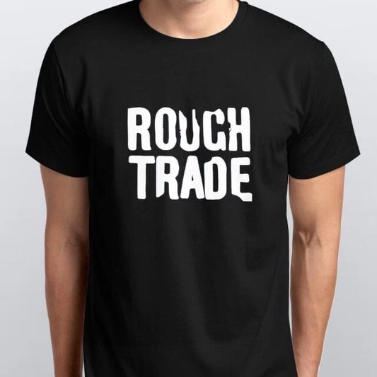 ROUGH TRADE RECORDS new T-SHIRT sizes S M L XL XXL colours Black, White