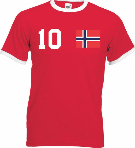 Youth Designz Men's T-Shirt Norway with DESIRED NAME + NUMBER Jersey European Cup
