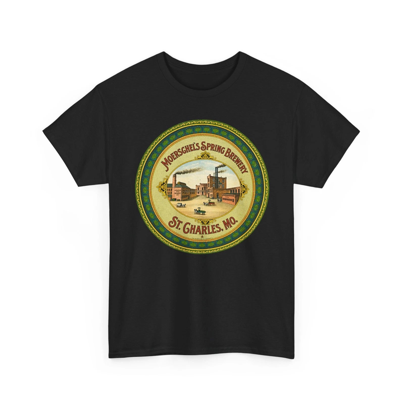 Moerschel’s Spring Brewery St. Charles MO Pre-Prohibition Retro Beer T-Shirt