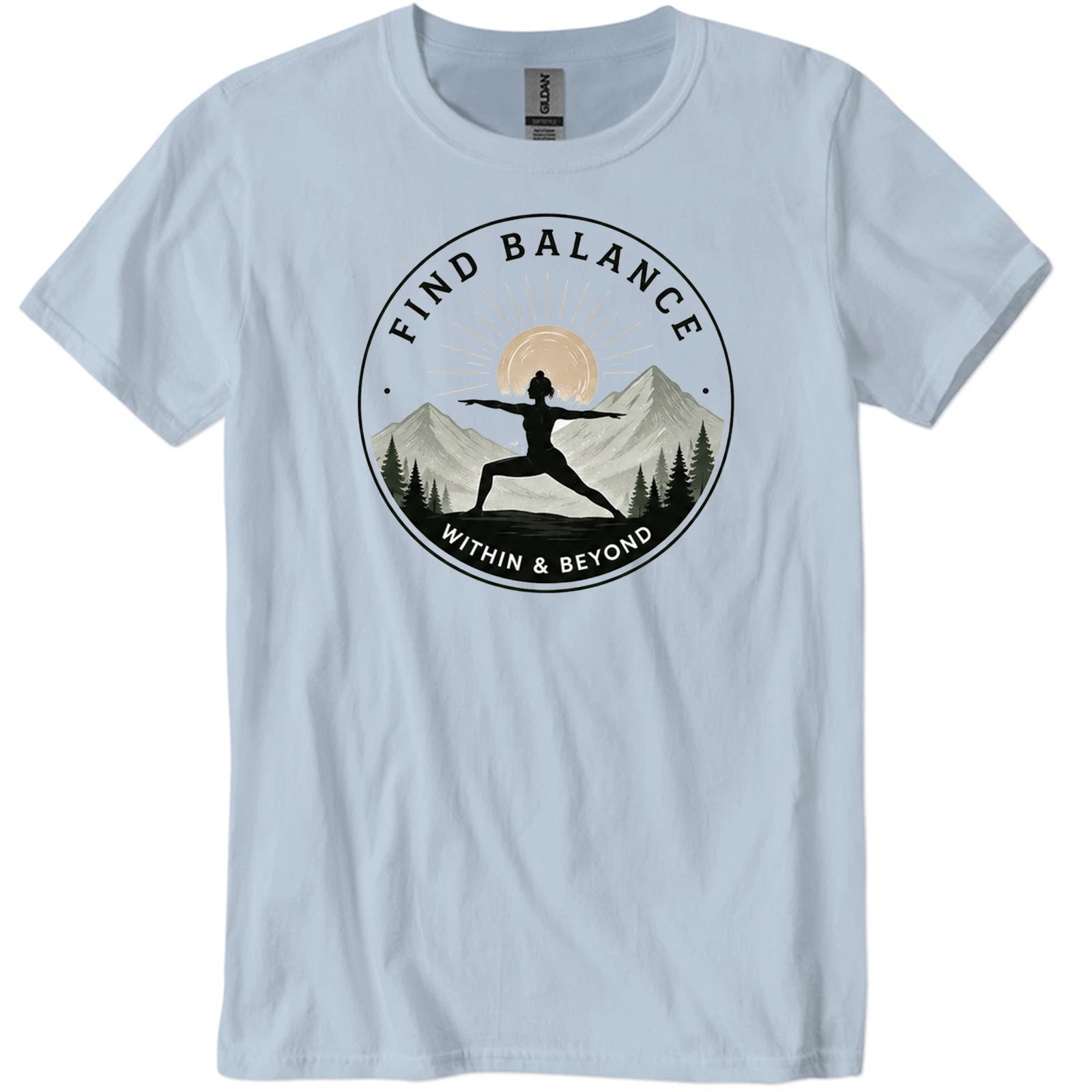 Find Balance Graphic Casual T Shirt
