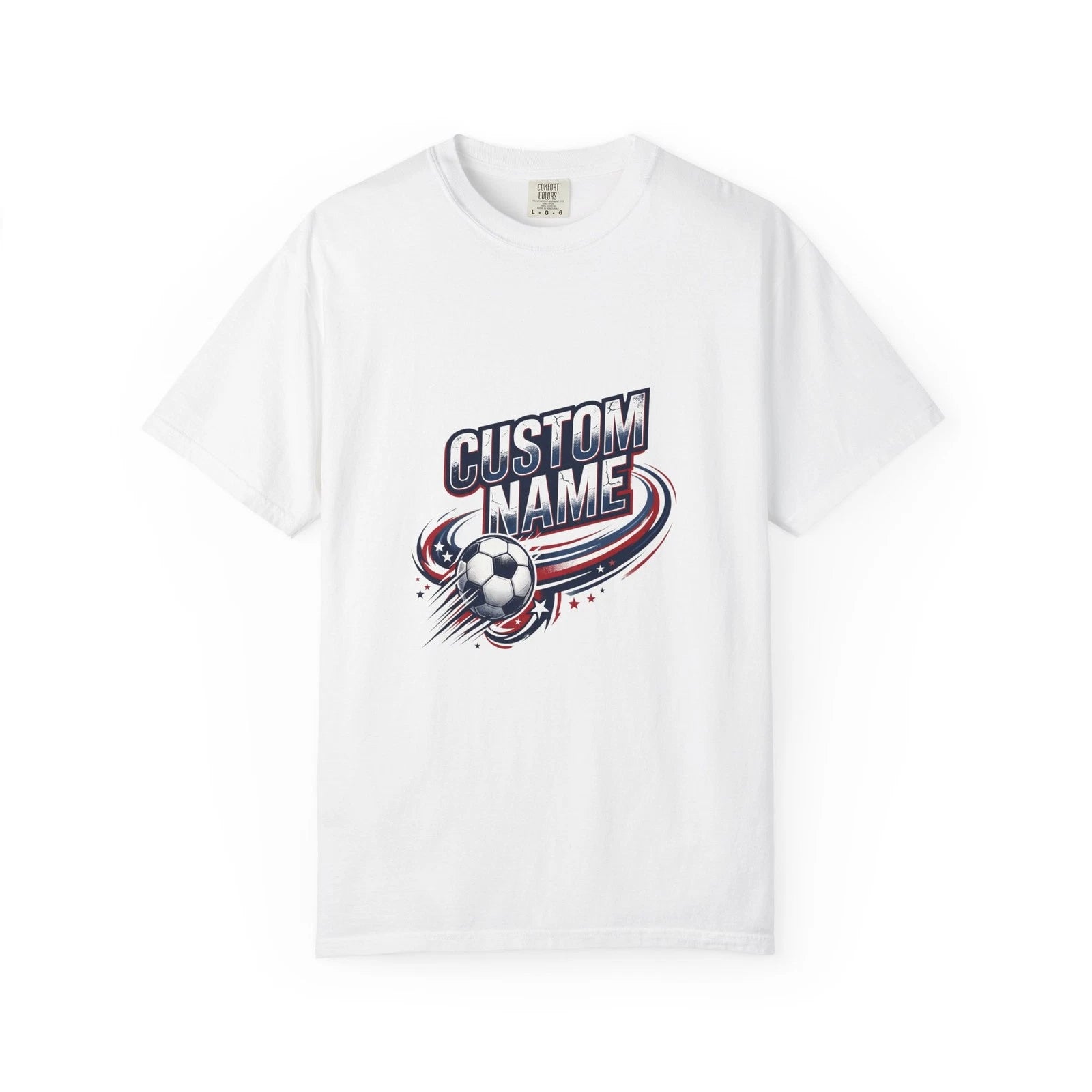 Custom USA Flag Soccer Shirt | Personalized Name Football Fan Tee | Matchday
