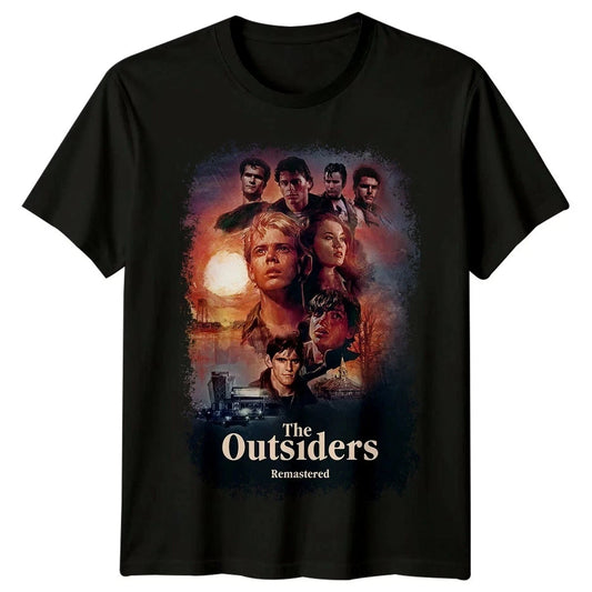 The Outsiders Movie Poster Retro Aged Look T Shirt All Size S-5XL