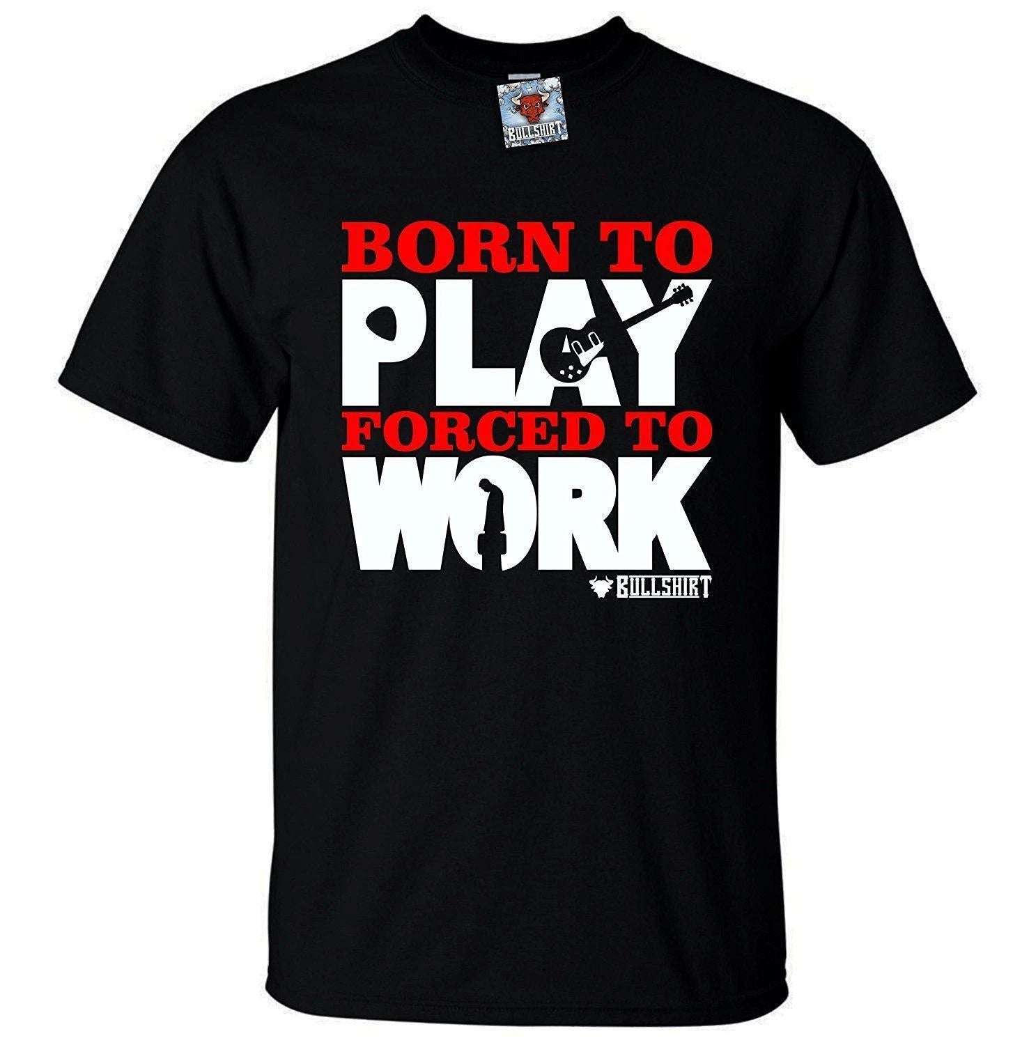Born To Play Guitar T-Shirt - Funny Fun gift joke music instrument present play