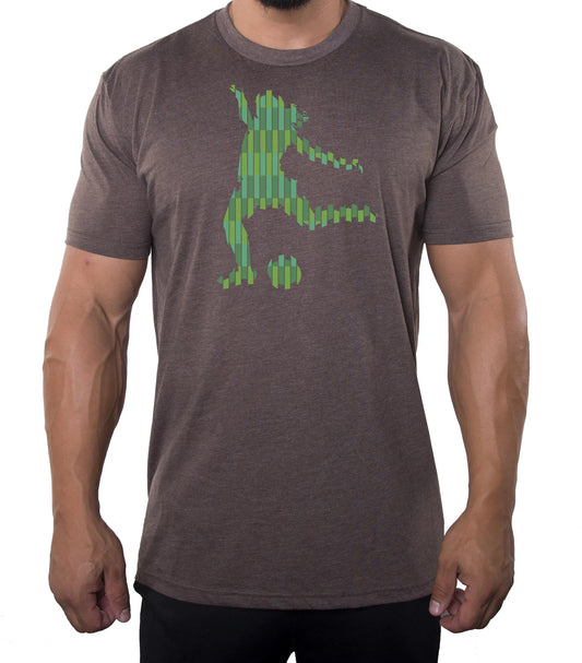 Glitched Girl Soccer Player, Men’s Soccer shirts, Athletic T-shirts