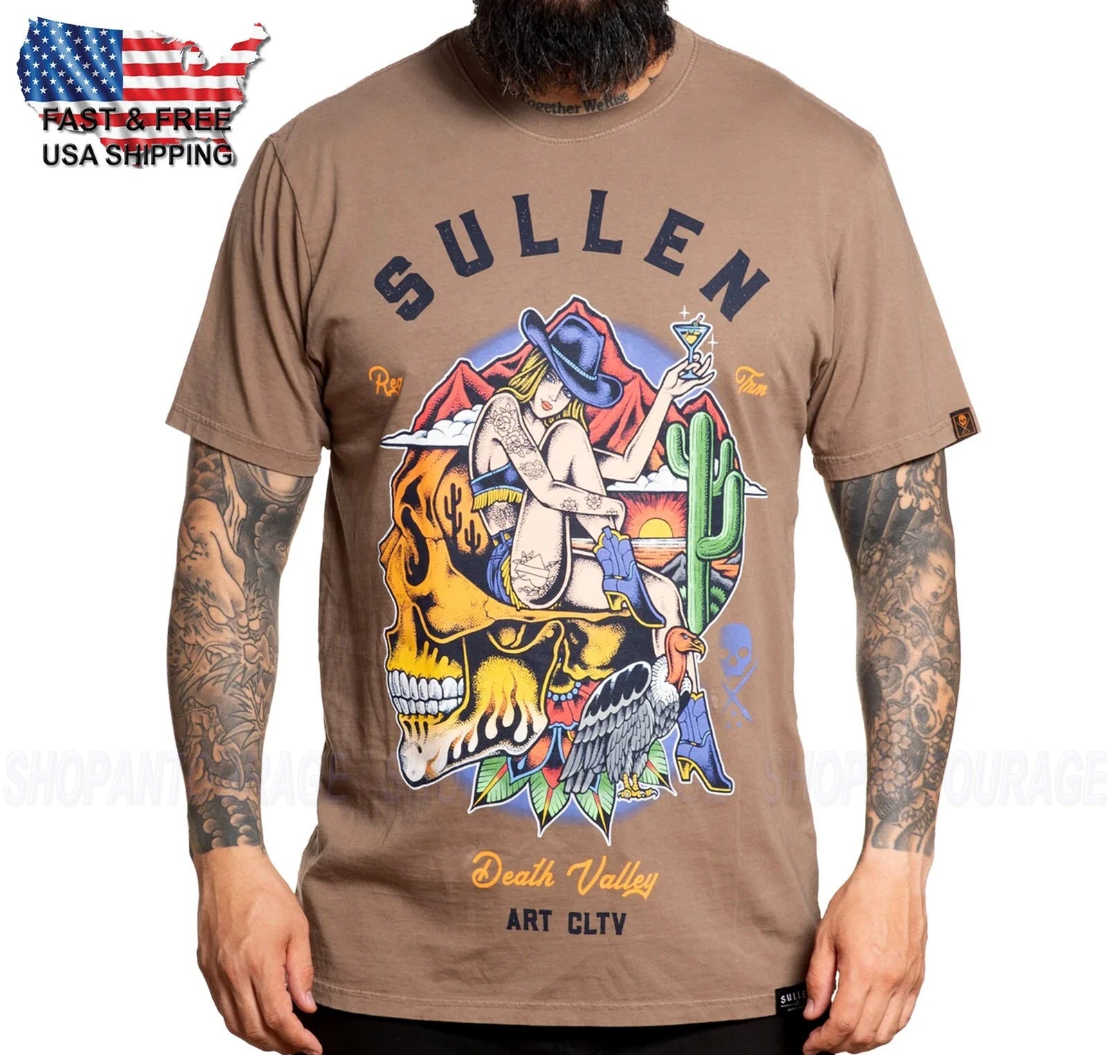 Sullen Art Collective Death Valley Premium SCM5701 T-Shirt Per Uomo