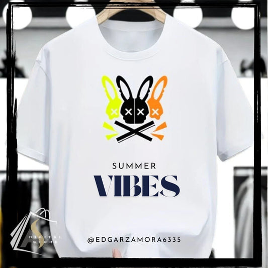 Men's Casual Graphic Design Summer T-Shirt Short Sleeve Round Neck Size L Cotton