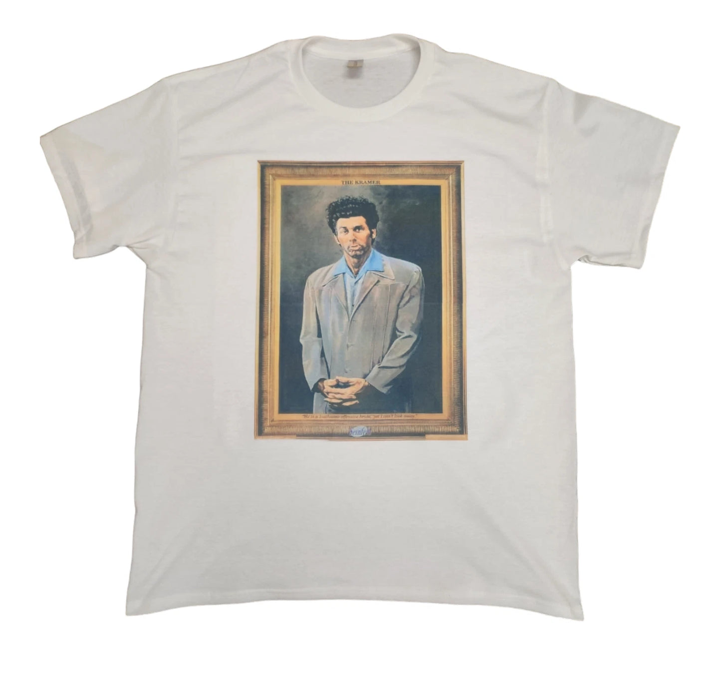Mens The Kramer white T-shirt Seinfeld funny unisex