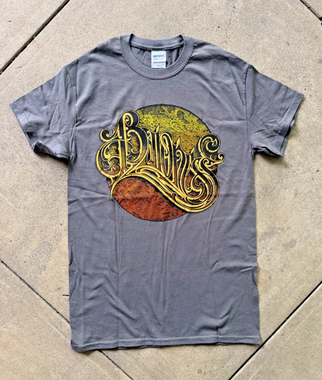 Baroness Logo tee (yellow) Aaron Horkey