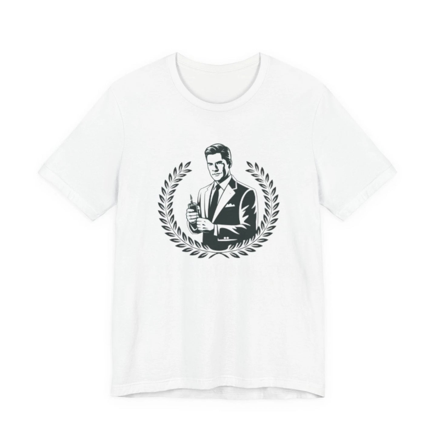 Retro Gentleman Holding Drink Fourth of July tee | Firework Director Shirt