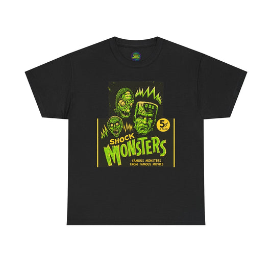 Shock Monsters T-Shirt Tee FAMOUS FROM FAMOUS MOVIES Frankenstein Mole People