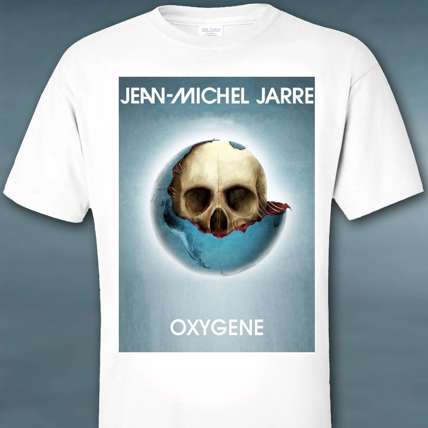 OXYGENE Jean-Michel Jarre print TShirt S M L XL 2XL 3XL. Slim Fit