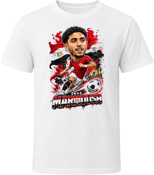Omar Marmoush Egypt Soccer Caricature 2026 World Cup T Shirt